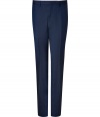 With their sharp modern fit luxe blend of wool and mohair, Burberry Londons Mansell trousers put a chic, sartorial spin on workwear - Flat front, side and buttoned back slit pockets, sharply creased leg, hidden hook and button closures, zip fly, belt loops, unfinished hemline for custom tailoring - Modern slim fit, narrow straight leg - Team with the matching blazer and a flawless button-down for work, or dress down with a pullover and Chelsea boots for weekday sophistication