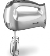 You're on the clock! Precision prep starts with this tool's handy digital timer that counts up, so you never over or under mix. With 16 speeds and a turbo button, this hand mixer brings you the power your kitchen has been craving. 1-year warranty. Model BHM500XL.