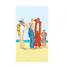 Bring your favorite magazine to the beach...twice! This whimsical Condé Nast beach towel boasts a chic reprint of a Vogue magazine cover.