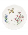 Fresh from the garden, Butterfly Meadow Herbs dessert plates from Lenox feature sturdy porcelain with flowering herbs and a delicately scalloped edge. Qualifies for Rebate