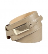 Cinch your look in style with this retrofuturistic belt from Etro - Wide leather belt with logo buckle - Style with an oversized cardigan and skinny jeans