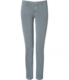 Perfect for taking cool weather looks into spring, Seven for all Mankinds grey chinos are as flattering as they are versatile - Side and back slit pockets, zip fly, button closure, belt loops - Form-fitting, skinny leg - Pair with everything from modern knits and ankle boots to feminine tops and heels