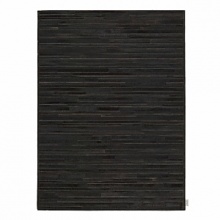 Bring the beauty of nature to your home with this Calvin Klein prairie rug, rendered by hand in the finest leather with alternating calf hair design.