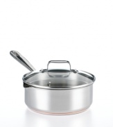 Stand by your pan. With triple-layer construction combining three superb cooking materials -- stainless steel, copper and aluminum -- and a just-right size that produces perfect grains, sauces and stir-fry, this Emerilware Sauté pan will become a loyal part of your kitchen arsenal. Lifetime warranty.