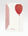 What better way to say thanks than with this set of cheerful cards inspired by the charming musical number with a similar name, they're perfect for saying thanks and spreading cheer. Each vertically-oriented card is finished with a painterly red balloon and the words 99 Thank Yous hand-written at the bottom. 