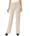 Alfani's Everyday Value straight leg petite pants have the perfect hint of stretch for a flattering fit.