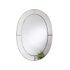 With its elegant clean lines and sleek silhouette, this oval Venetian mirror adds a touch of class to any home.