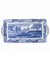 This classic Spode Blue Italian tray features the famous blue and white design framed by an Imari border, inspired by Chinese porcelain.