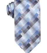 Modern geometry. This John Ashford tie gets your work rotation all squared away.