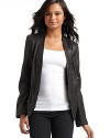 THE LOOKCrinkled leatherBlazer silhouette with open-front stylingLapel collarLong sleevesFront welt pocketsCenter vent at back hemTHE FITAbout 25 from shoulder to hemTHE MATERIALLeatherFully linedCARE & ORIGINDry clean by a leather specialistImported