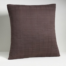 Richly textured, this Euro sham features a classic matelasse weave in a soft hue. Coordinates with Port Stripe Sheets in Plum and Jagged Grid Coverlet in Azuki.