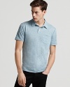 John Varvatos Star USA Basic Burnout Polo - Slim Fit