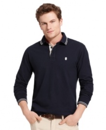 Pair this Izod classic with jeans or khakis for a preppy look that works anywhere.