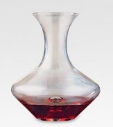 The world's most break-resistant decanter, crafted from reinforced European crystal with a slender neck for a firm hold, a wide mouth and finger punt for a steady pour.Includes 10-year limited warranty Lead-free crystal 62-ounce capacity Hand wash 8½ high Imported