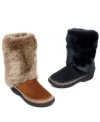 Keep toes extra toasty with these tall slipper boots from Isotoner. Made from smooth microsuede and fabulous faux fur, you'll be tempted to take them out on the town.