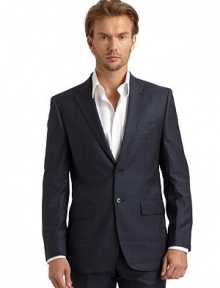 JACKETTailored from world-renowned Ermenegildo Zegna wool/silk.