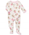 She'll dance her way into dreamworld in this fun, comfortable ballerina footed coverall from Carter's.