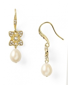 When the occasion calls for baubles, Carolee's pearl drop earrings are sophisticated sparklers. Pair these with an elegant evening look to hit the right taste notes.