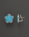 Lagos Sterling Silver Love Me, Love Me Not Turquoise Earrings