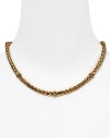 This braided stationed necklace from Lauren By Ralph Lauren is elegant alone or layered with longer styles.