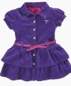 Chic and pretty 2 tier corduroy dress by Guess is simply lovely.