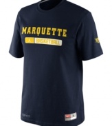 Be a part of the wave-help keep team spirit up with this Marquette Golden Eagles NCAA basketball t-shirt from Nike.