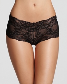 A sultry sheer all lace hipster from Calvin Klein.