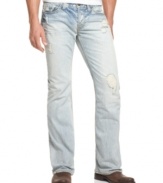 With just the right amount of readymade wear-and-tear, these Guess Jeans are the perfect way to lighten up.