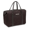 In step with the true shoe aficionados and lovers of the world. Holds up to six pair of shoes or six bottles of wine. Shoe valet is fitted with removable leather shoulder strap, and removable shoe insert transforming into an overnight bag as well as the ultimate briefcase. Dark nickel hardware.