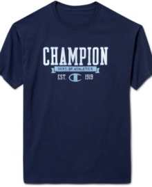 Sport simple casual style with this classic athletic t-shirt from Champion.