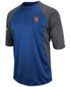 At home or on the road, show your true colors and support your favorite team with this color-blocked MLB New York Mets shirt from Majestic.