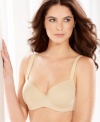 Get smooth, streamlined support with the Tisha bra by Le Mystere. Crafted in sleek microfiber, this bra looks beautiful under all of your favorite t-shirts and sweaters. Style #955