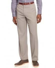 The work-week will shape up to be a good one with these easy to match slim-fit dress pants from Kenneth Cole Reaction.