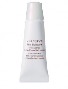 A refreshing gel containing a Vitamin E derivative to help diminish the appearance of puffiness, dark circles and other signs of fatigue in the delicate eye area. Fine pearl pigments diffuse light for immediate radiance. Promotes a firmed appearance and restores a feeling of suppleness and smoothness. Recommended for normal and combination skin. Use as needed as the last step of skincare.