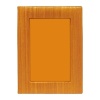 This elegantly earthy wood frame from Tizo features subtle texturing and a vibrant orange hue.