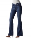 True blues: Levi's 515 boot-cut jeans feature a versatile medium wash in a flattering stretch fit.