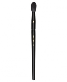 This versatile, long-haired brush gradually tapers to a medium-size dome of soft, natural hair bristles. Its unique shape makes it ideal for applying shadow all over lids, softening eye contour colors, diffusing shadow pigments or setting concealer to perfection. A better tapered edge allows for softer blending. How to use: For shadow application dip brush tip into eye shadow. Tap off excess. Apply to desired lid area by lightly sweeping across eye. For more definition blend into the crease. For shadow blending use gentle, horizontal strokes to blend shadow over lid from outer corner into crease. For setting concealer roll brush over concealer and apply around eye area using light vertical strokes for a lasting, flawless finish.