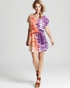 C&C California Dress - Mirage Tie Dye Smock Waist