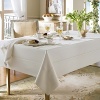 Addison Cocktail Napkins by Waterford. 100% linen table linens are a crisp and timeless look for your dining table, whatever the occasion. Shown in image: Pearl