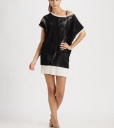 Full of lace, this design can be worn on or off the shoulder.Short sleevesFully linedPolyamideDry cleanMade in Italy