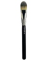 Pro-quality. A foundation brush designed to create even finish, flawless look. Works well with any M.A.C foundation, including Studio Fix and Studio Tech. . A professional-class foundation brush designed to provide a smooth, even finish, flawless look. Use to apply, distribute, and blend foundation into all areas in the face.