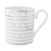 White Lace bone china is characterized by its diverse series of borders all rendered in precious platinum. The classic combination of platinum and white radiates on the table. A truly classic look.