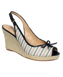 For instant beach babe style, pair the cabana-inspired Norabelle wedge sandals with a skirt or capris. From Circa by Joan & David.