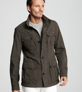 Great in the rain or on mildly chilly days, this field jacket from BOSS Black has your style covered.