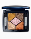 Between the shimmering azure of the Mediterranean sea and the blazing heat of the sand, The 2012 Dior Summer look invites us on the sundeck of the Croisette for a very chic escape. With a touch of French glamour, Mr Dior's beloved French Croisette unveils its warmth and freshness for an elegant and glamorous Summer.  5 Couleurs eyeshadow palettes dress up the eyes with luminescent sunny shades and fresh azure blues inspired by the most glamorous emblems of the French Riviera.