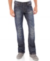 Buffalo David Bitton's slim straight jeans pair rugged design with a heavy dose of rock n roll.