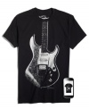 A whole new riff on casual wear-this Zapparel tee comes to life thanks to the latest technology. Simply download the Zappar app for your iPhone or Android and select the Zapparel icon to locate your shirt. Once you find it, tap the Zap button and point your phone at your shirt. Its cutting-edge graphic will come to life with explosive, multidimensional detail.