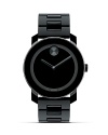 Large Movado BOLD watch with stainless steel case.