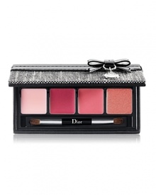 Inspired by the classic gray tweeds and iconic bow detailing in Dior's couture collections of the past and present.Lip: Backstage Expert Lip Palette featuring a universal pink harmony of 2 Lipsticks, 1 Lip Gloss & 1 Lip balm in an elegant Dior tweed compact, featuring Dior's iconic charm and bow.