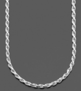 Diamond-cut sterling silver makes this versatile rope necklace by Giani Bernini the perfect finishing touch for every look. Approximate length: 20 inches.